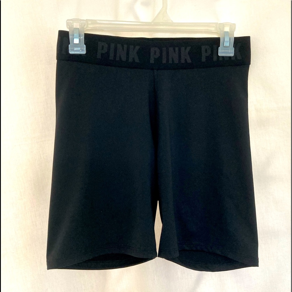 Pink Victoria’s Secret ultimate athletic black shorts. Medium.